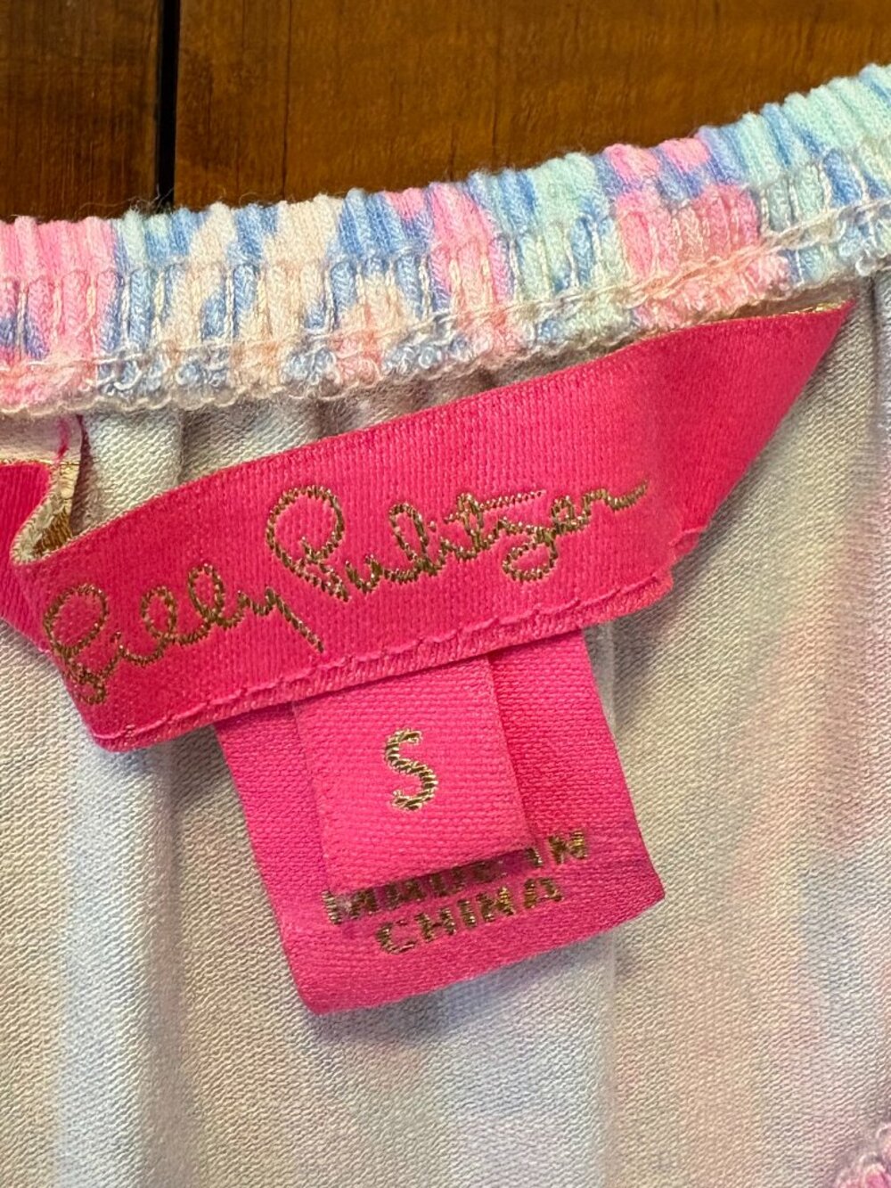 Lilly Putitzer Lana Off -The-Shoulder Skort Romper Pink Sorbet High Altitude - Picture 4 of 4